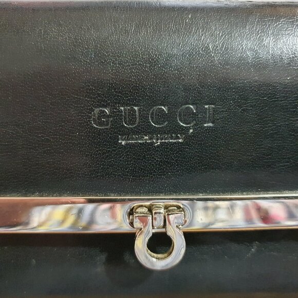 Vintage Gucci Trifold Leather Wallet - Black - Picture 9 of 9